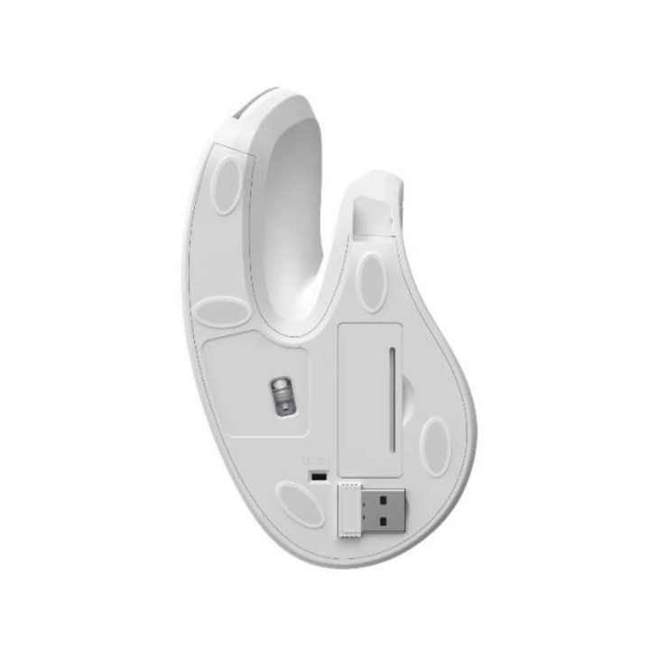 nilox nxmoev03 raton vertical wirelles sil. blanco