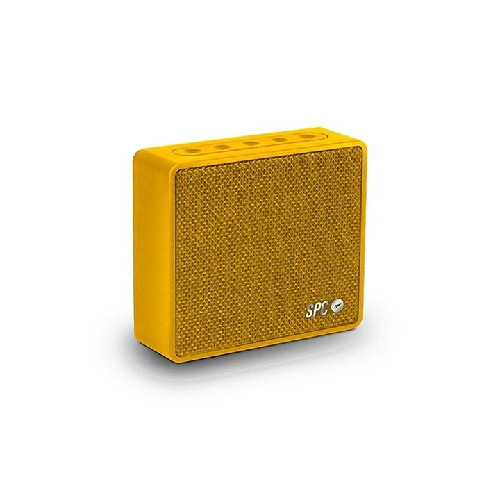 altavoz spc one amarillo bluetooth 4w   3h bateria   usb   alcance hasta 10m