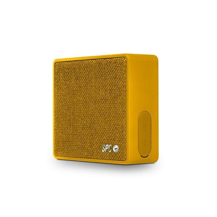 altavoz spc one amarillo bluetooth 4w   3h bateria   usb   alcance hasta 10m