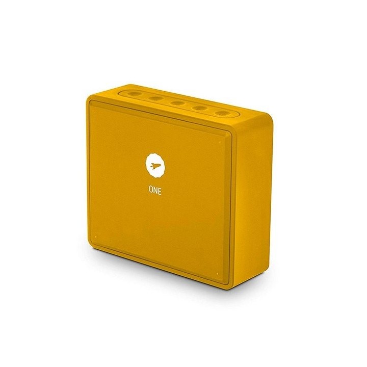 altavoz spc one amarillo bluetooth 4w   3h bateria   usb   alcance hasta 10m
