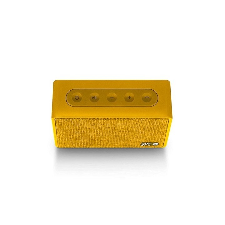 altavoz spc one amarillo bluetooth 4w   3h bateria   usb   alcance hasta 10m