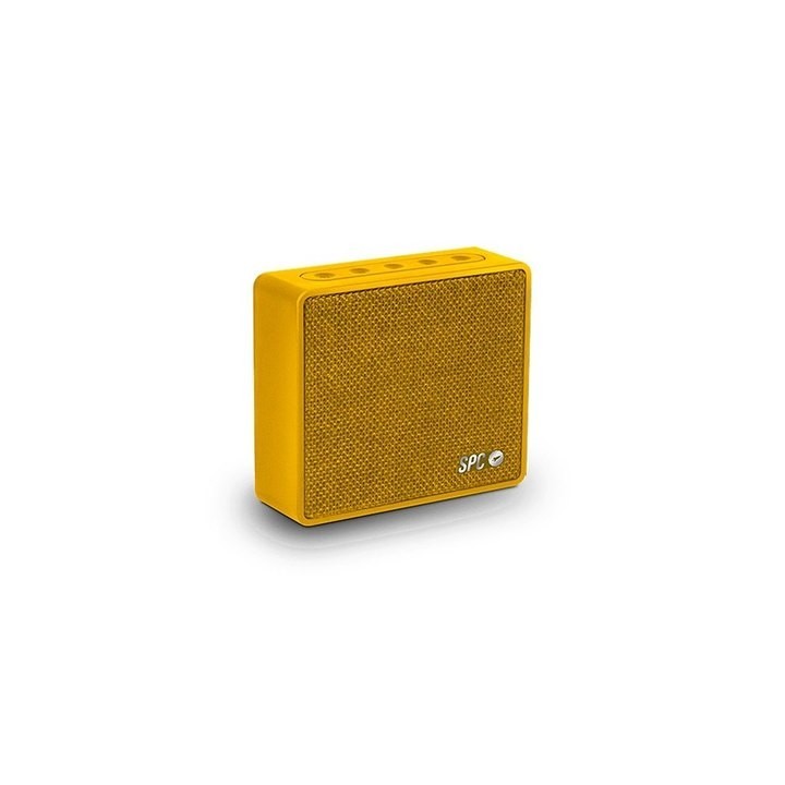 altavoz spc one amarillo bluetooth 4w   3h bateria   usb   alcance hasta 10m