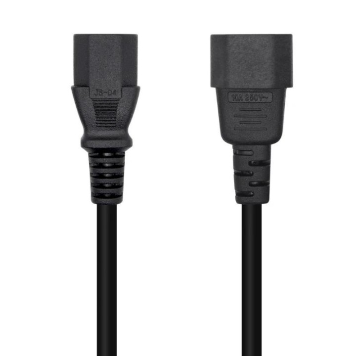 aisens cable alimentacion c13/h c14/m negro 1.5m