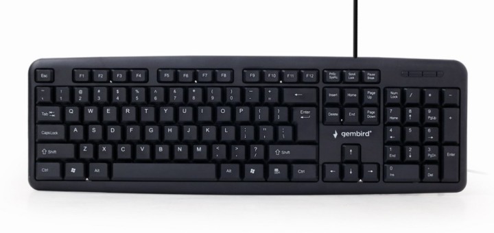 teclado gembird usb negro diseno eeuu