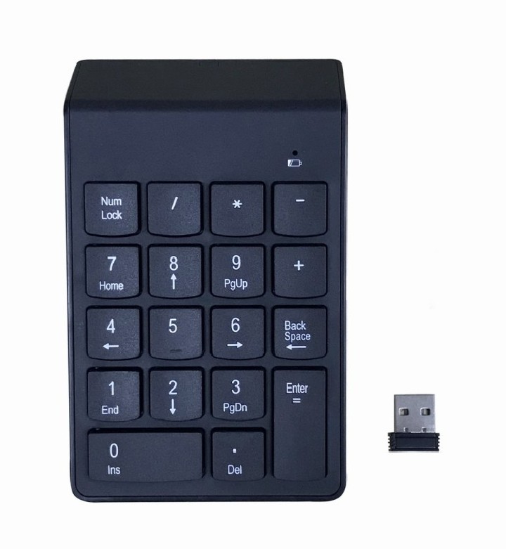 teclado numerico gembird inalambrico negro