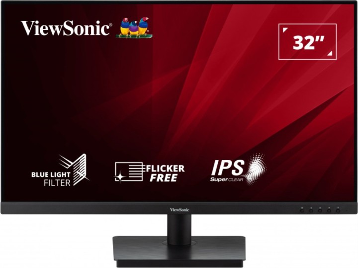 monitor viewsonic 31.5" va3209 mh fhd hdmi vga ips led multimedia 75hz