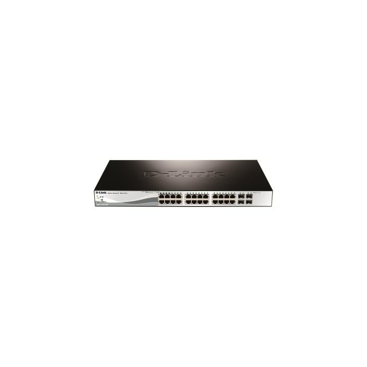 switch semigestionable d link dgs 1210 28p/e 24p giga  24p poe 193w  + 4p giga combo rack