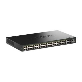 switch semigestionable d link stackable dgs 1530 52p/e 48p giga poe+ 4p 10g sfp+