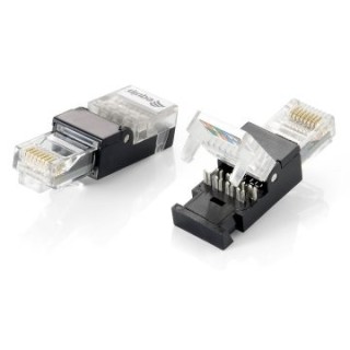 kit 2 unidades conector rj45 equip cat6 toolfree no necesitas herramienta de grimpado 121165