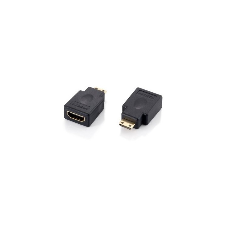 adaptador hdmi equip mini hdmi macho   hdmi hembra 118914