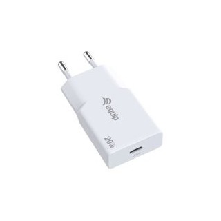 cargador usb equip 245521 gan 20w 1xusb c pd slim color blanco
