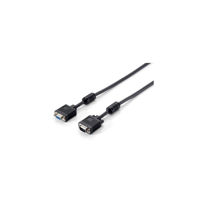 cable alargo svga equip 3coax macho   hembra 5m con ferritas 118802