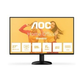 monitor 27" dp hdmi aoc q27b35s3 ips qhd 2560x1440 4ms 120hz vesa 100x100 negro