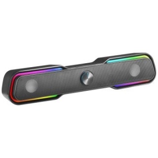 barra de sonido bluetooth mars gaming msbx black 10w rms iluminacion rgb dinamico procesador dsp