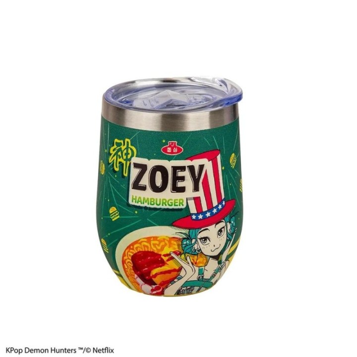 cinereplicas taza de viaje isotermica cinereplicas kpop demon hunters zoey hamburger