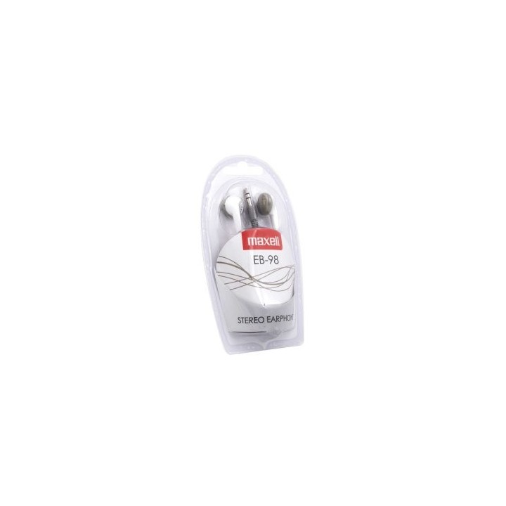 auricular intrauditivo maxell eb 98 blanco jack 3.5mm 0.94m