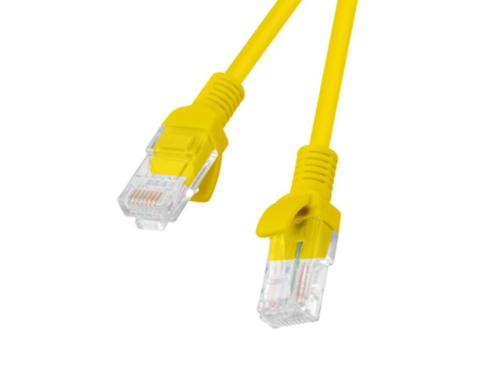cable red lanberg latiguillo cat.6 utp 20m amarillo fluke passed