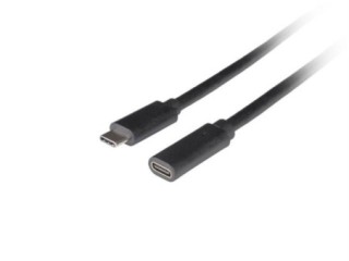 cable lanberg usb c 3.1 macho/hembra 1.5m negro