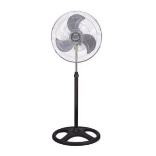 ventilador de pie ag 1802 negro 3 velocidades 70w aspas de aluminio oscilancion pie 18"