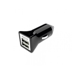 cargador de coche approx 2 usb 5v/3,1 ah color negro appusbcar31b