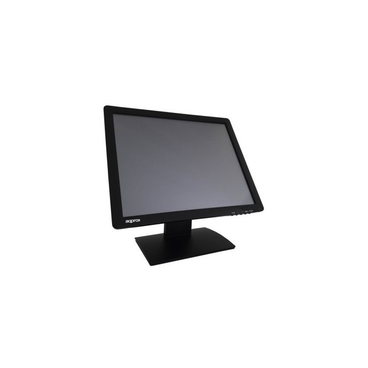monitor 17" tactil tpv approx appmt17w5 vga, usb, negro 5ms 300cd/m2 inclinable base antivibraciÃ£Â