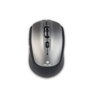 mouse ngs wireless y bluetooth frizz 1000/1600 dpi con 5 botones color plata/negro
