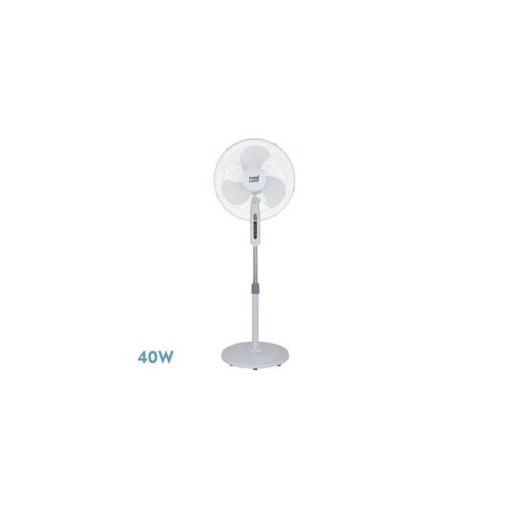 ventilador de pie etesio blanco 3 velocidades 40w 3 aspas oscilante
