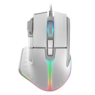 mouse mars gaming mm xt white 9b 12800dpi rgb cable feather paracord