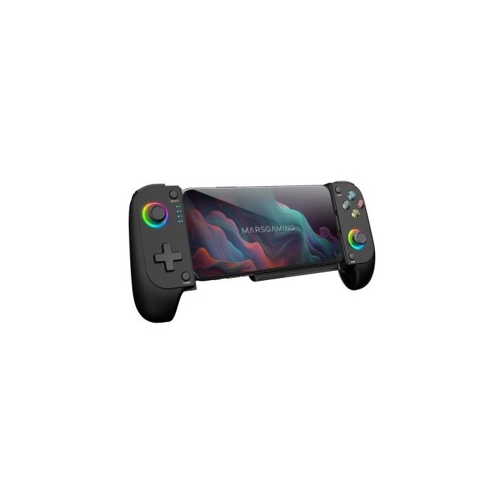 gamepad bluetooth mars gaming mgpx para smartphones y multiplataforma usb c 8h bateria rgb negro
