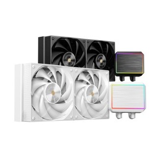 sistema de refrigeracion liquida mars gaming mlproii240w 2x120mm 450w tdp pantalla lcd blanco