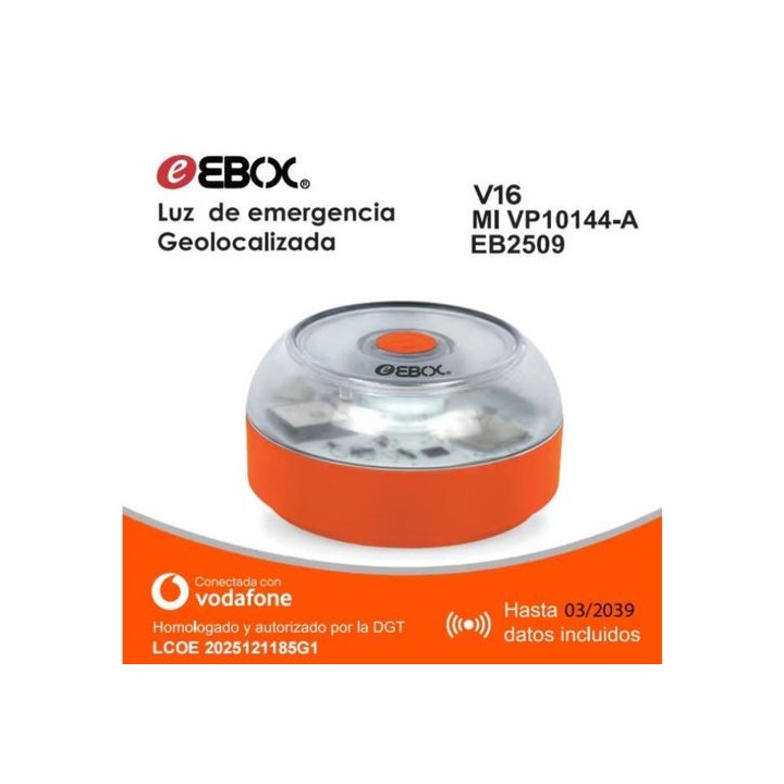 luz de emergencia ebox v16iot eb2509 baliza luz de emergencia homologada por la dgt