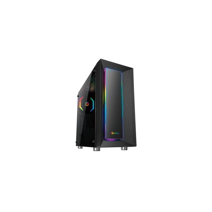 caja atx semitorre gaming talius auriga cristal templado 3.0