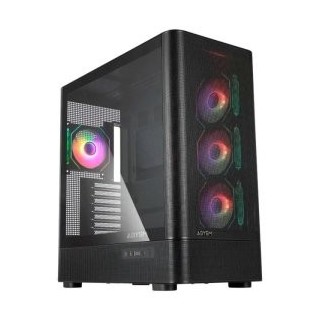 caja atx semitorre abysm danube sava h500 ii air black 2x3.5" 3x2.5" 2xusb3.0 1xusb c gpu 400mm