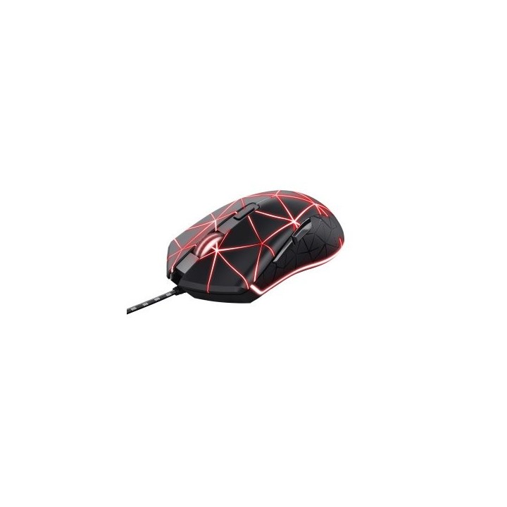 mouse trust gaming rgb gxt 133 locx iluminacion led 800 4000ppp dpi 6 botones programables 22988