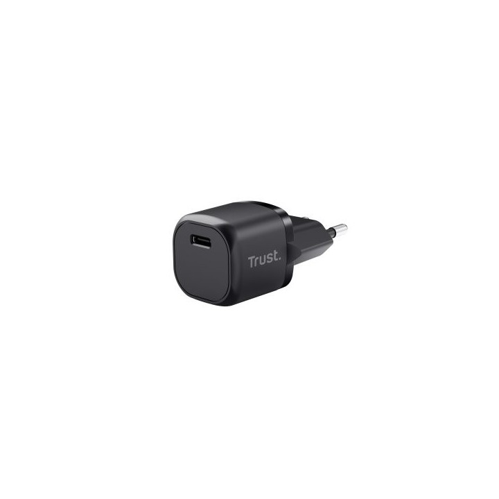 cargador usb trust 25174 usb c 20w compatible pd y pps 3a color negro