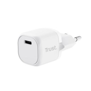 cargador usb trust 25205 usb c 20w compatible pd y pps 3a color blanco