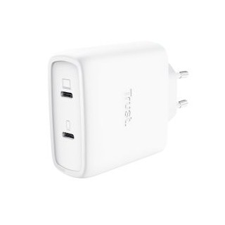 cargador usb gan trust maxo 65w 2xusb c incluye cable usb c 2m color blanco