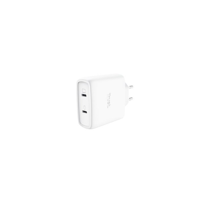cargador usb gan trust maxo 65w 2xusb c incluye cable usb c 2m color blanco