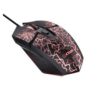 mouse trust gxt 113 felox usb 2.0 6400 dpi ajustable 6 botones iluminacion led color negro
