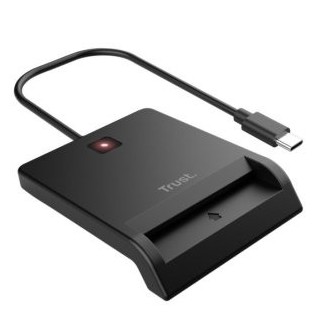 lector externo de dnie trust primo usb c compatible con eid, dnie 4.0, edowod o cie