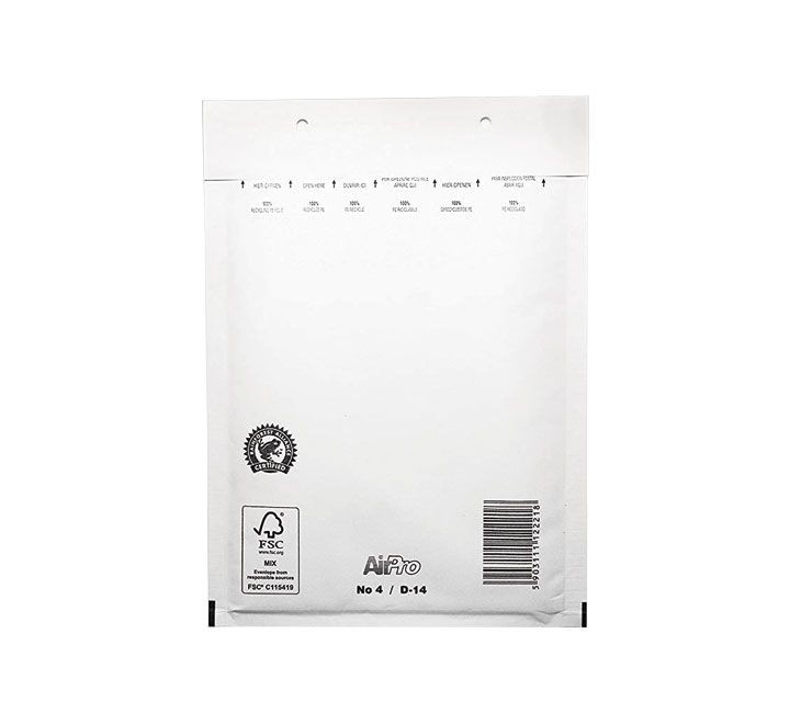 c.100 bolsa acolch 270x360 granel 18 blanco