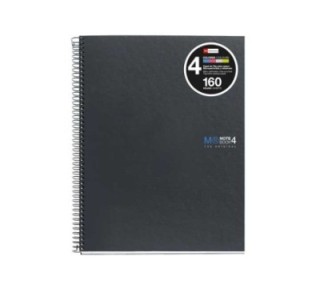 cuad. notebook 4 miquel rius grafito a5 160h horiz
