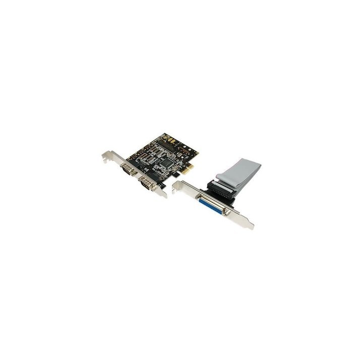 tarjeta pci e puerto lpt+2xcom logilink pc0033 1x p.paralelo 2x p.serie rs 232 hasta 1.5mbps