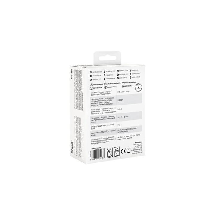 raton optico savio mb 06 wireless 2000 dpi plug