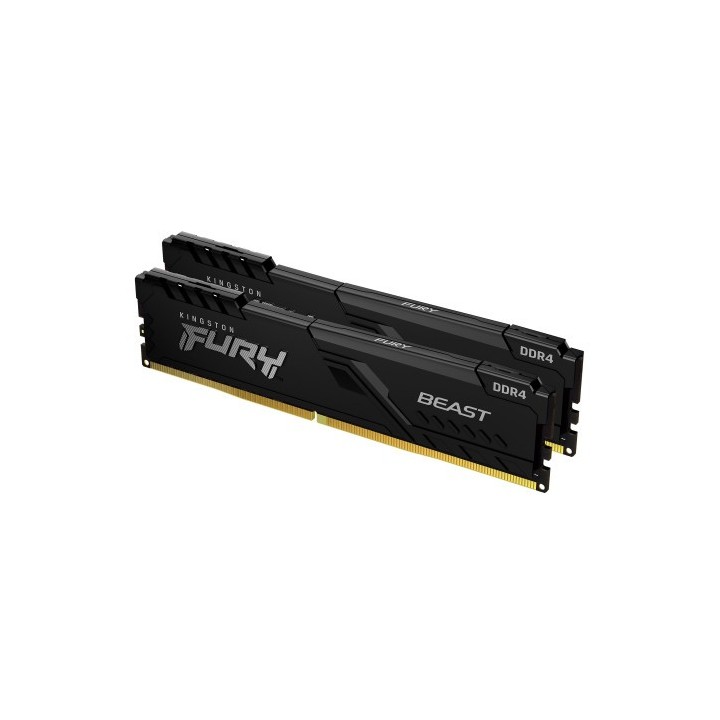 kingston memoria kingston fury beast black ddr4 32gb  kit 2  3200mhz  cl16   1gx8     kf432c16bb1k2/