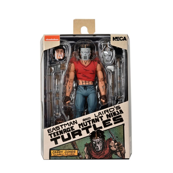 neca figura neca tortugas ninja (mirage comics) casey jones camiseta roja