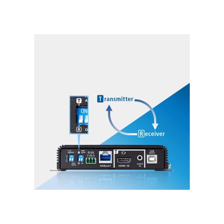 aten aten transceptor  transmisor o receptor  hdmi true 4k / usb sobre hdbaset 3.0  ve1843 at g  cp5
