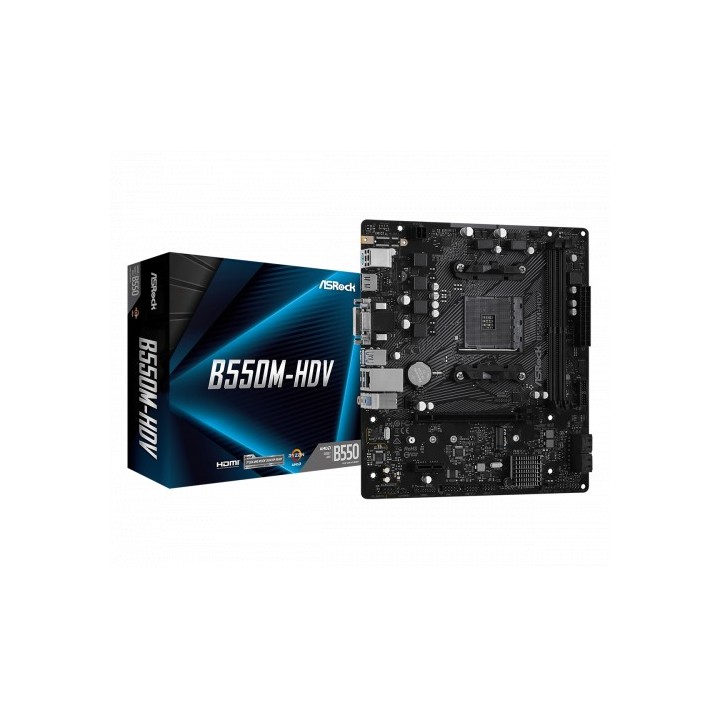 asrock asrock b550m hdv amd b550 zocalo am4 micro atx