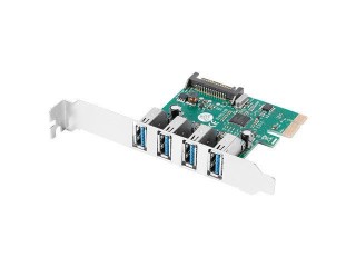lanberg tarjeta pci express lanberg x1 a 4x usb tipo a 3.1 gen1 low profile