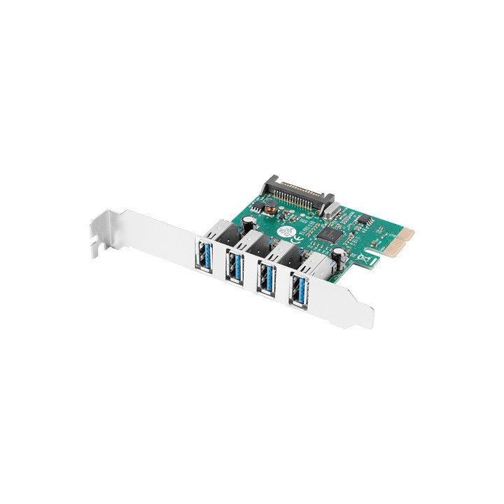 lanberg tarjeta pci express lanberg x1 a 4x usb tipo a 3.1 gen1 low profile